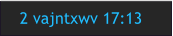 2 vajntxwv 17:13