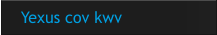 Yexus cov kwv